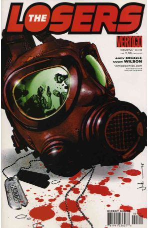 The Losers 27 published by DC/Vertigo with cover art by Jock