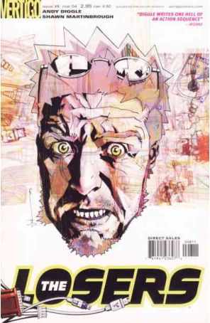 The Losers 8 published by DC/Vertigo with cover art by Jock