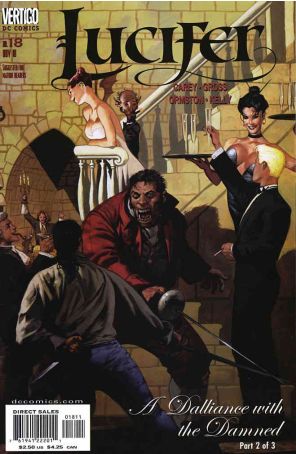 Lucifer (Vertigo) 18 published by DC/Vertigo with cover art by Christopher Moeller