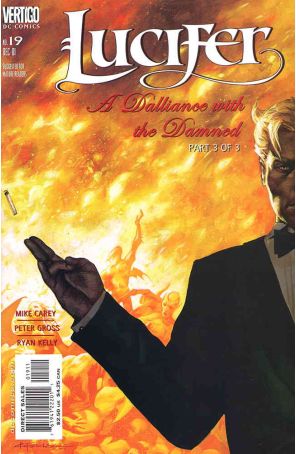 Lucifer (Vertigo) 19 published by DC/Vertigo with cover art by Christopher Moeller