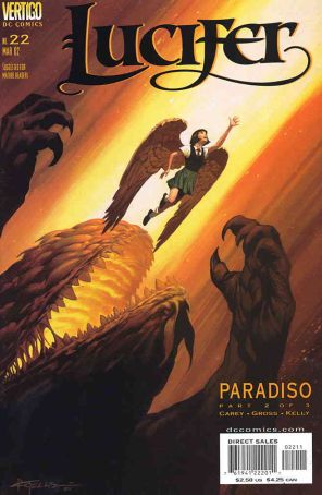 Lucifer (Vertigo) 22 published by DC/Vertigo with cover art by Christopher Moeller