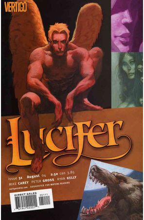 Lucifer (Vertigo) 51 published by DC/Vertigo with cover art by Christopher Moeller