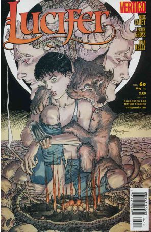 Lucifer (Vertigo) 60 published by DC/Vertigo with cover art by Michael Wm Kaluta