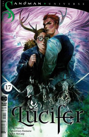 Lucifer (Vertigo, 3rd Series) 17 published by DC with cover art by Tiffany Turrill