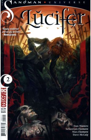 Lucifer (Vertigo, 3rd Series) 2 published by DC with cover art by Goni Montes