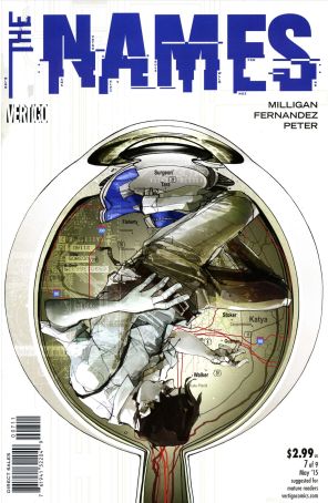 The Names 7 published by DC/Vertigo with cover art by Celia Calle