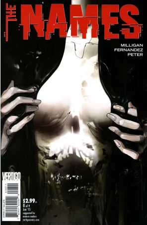 The Names 8 published by DC/Vertigo with cover art by Celia Calle