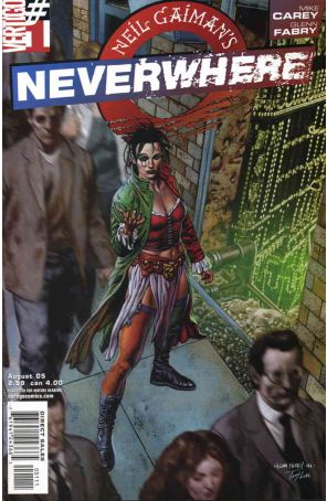 Neverwhere (Neil Gaiman's) 1 published by DC/Vertigo with cover art by Glenn Fabry