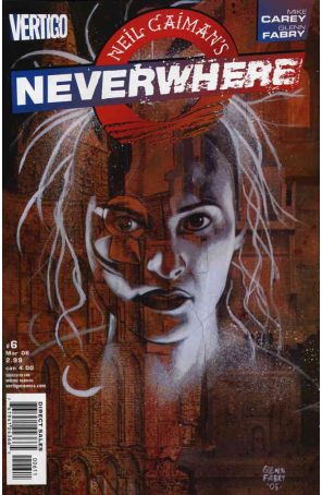 Neverwhere (Neil Gaiman's) 6 published by DC/Vertigo with cover art by Glenn Fabry