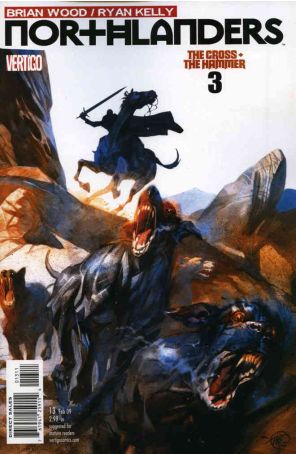 Northlanders 13 published by DC/Vertigo with cover art by Massimo Carnevale