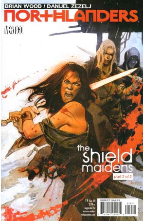 Northlanders 19 published by DC/Vertigo with cover art by Massimo Carnevale