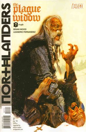 Northlanders 27 published by DC/Vertigo with cover art by Massimo Carnevale