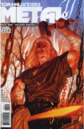 Northlanders 30 published by DC/Vertigo with cover art by Massimo Carnevale