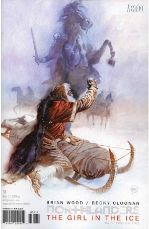 Northlanders 36 published by DC/Vertigo with cover art by Massimo Carnevale