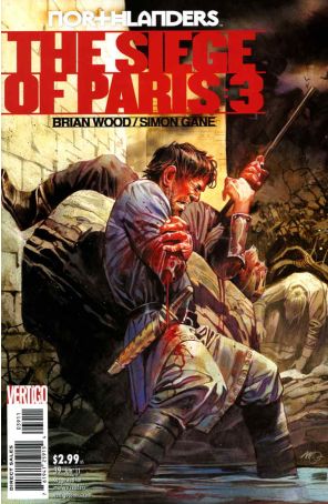 Northlanders 39 published by DC/Vertigo with cover art by Massimo Carnevale