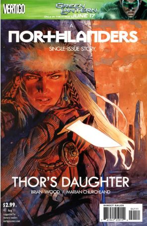 Northlanders 41 published by DC/Vertigo with cover art by Massimo Carnevale