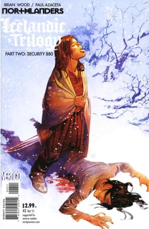 Northlanders 43 published by DC/Vertigo with cover art by Massimo Carnevale