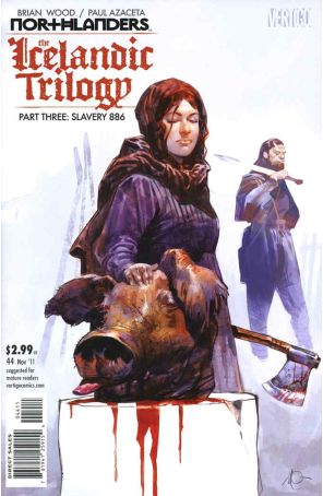 Northlanders 44 published by DC/Vertigo with cover art by Massimo Carnevale