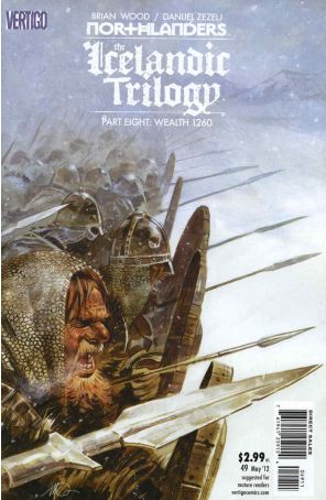 Northlanders 49 published by DC/Vertigo with cover art by Massimo Carnevale