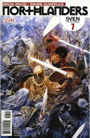 Northlanders 7 published by DC/Vertigo with cover art by Massimo Carnevale