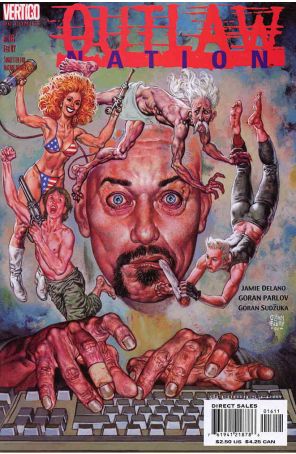 Outlaw Nation (Vertigo) 16 published by DC/Vertigo with cover art by Glenn Fabry