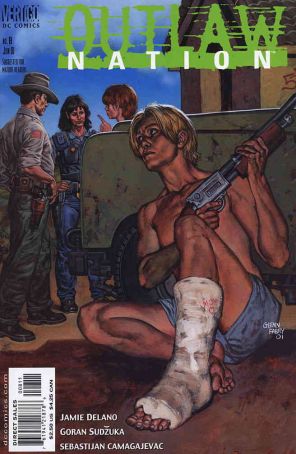 Outlaw Nation (Vertigo) 8 published by DC/Vertigo with cover art by Glenn Fabry