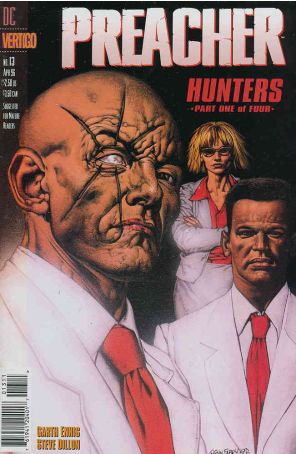 Preacher 13 published by DC/Vertigo with cover art by Glenn Fabry