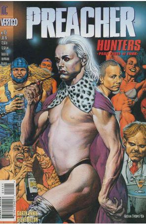 Preacher 15 published by DC/Vertigo with cover art by Glenn Fabry