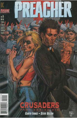 Preacher 19 published by DC/Vertigo with cover art by Glenn Fabry