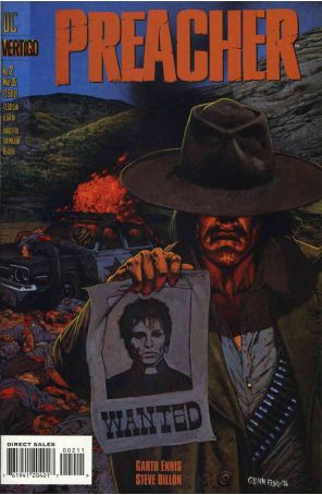 Preacher 2 published by DC/Vertigo with cover art by Glenn Fabry
