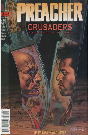 Preacher 22 published by DC/Vertigo with cover art by Glenn Fabry
