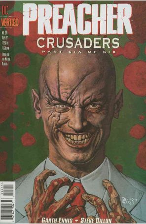 Preacher 24 published by DC/Vertigo with cover art by Glenn Fabry