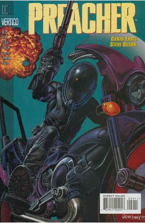 Preacher 29 published by DC/Vertigo with cover art by Glenn Fabry
