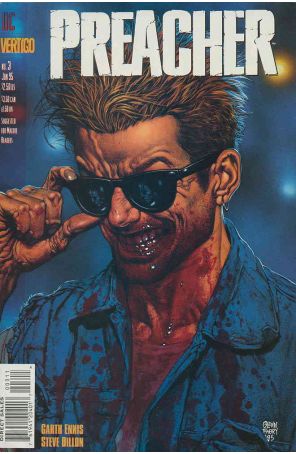 Preacher 3 published by DC/Vertigo with cover art by Glenn Fabry