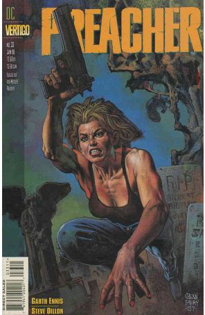 Preacher 33 published by DC/Vertigo with cover art by Glenn Fabry