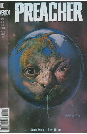 Preacher 40 published by DC/Vertigo with cover art by Glenn Fabry