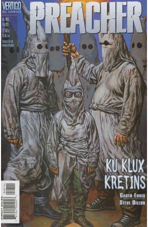 Preacher 46 published by DC/Vertigo with cover art by Glenn Fabry