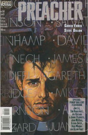 Preacher 50 published by DC/Vertigo with cover art by Glenn Fabry