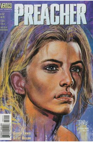 Preacher 52 published by DC/Vertigo with cover art by Glenn Fabry