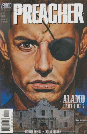 Preacher 59 published by DC/Vertigo with cover art by Glenn Fabry