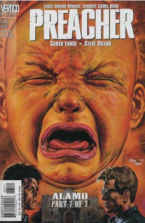 Preacher 65 published by DC/Vertigo with cover art by Glenn Fabry