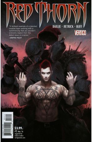 Red Thorn 3 published by DC/Vertigo with cover art by Choong Yoon