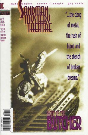 Sandman Mystery Theatre 25 published by DC/Vertigo with cover art by Gavin Wilson, Richard Bruning