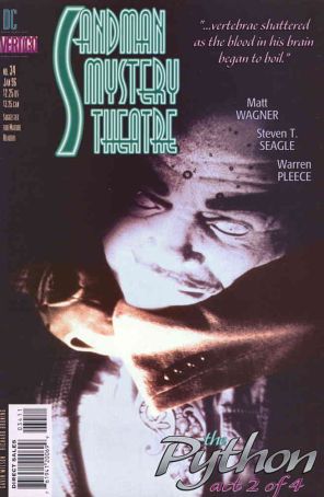 Sandman Mystery Theatre 34 published by DC/Vertigo with cover art by Gavin Wilson, Richard Bruning