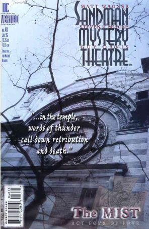 Sandman Mystery Theatre 40 published by DC/Vertigo with cover art by Gavin Wilson, Richard Bruning