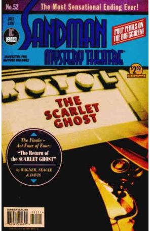 Sandman Mystery Theatre 52 published by DC/Vertigo with cover art by Gavin Wilson, Richard Bruning