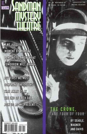 Sandman Mystery Theatre 56 published by DC/Vertigo with cover art by Gavin Wilson, Richard Bruning