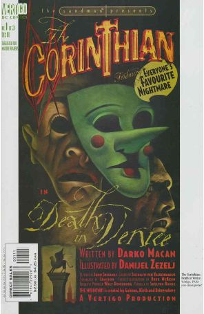 Sandman Presents: The Corinthian 1 published by DC/Vertigo with cover art by Dave McKean