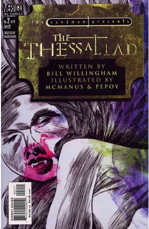 Sandman Presents: The Thessaliad 2 published by DC/Vertigo with cover art by Dave McKean