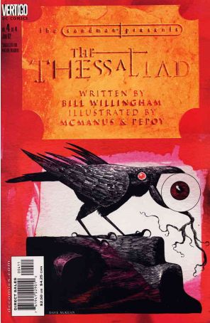 Sandman Presents: The Thessaliad 4 published by DC/Vertigo with cover art by Dave McKean